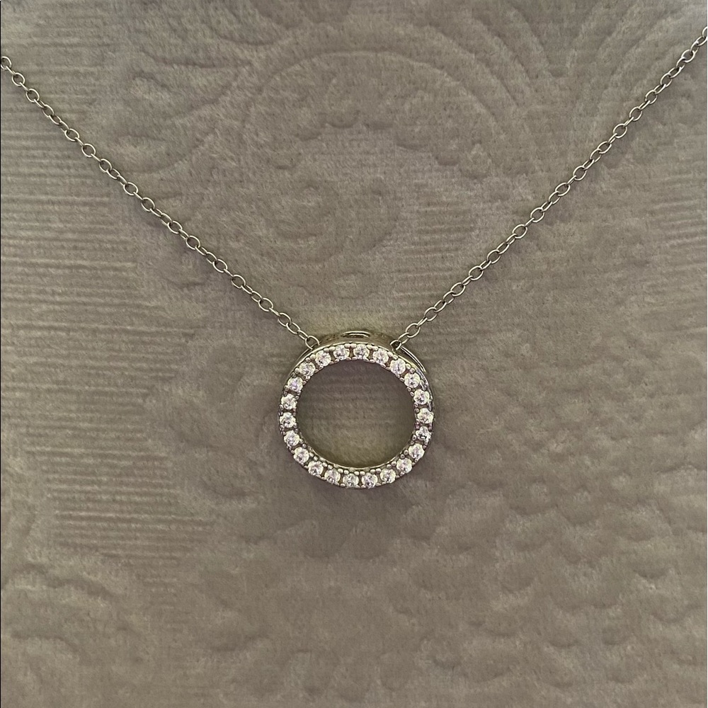 Sterling silver infinity necklace